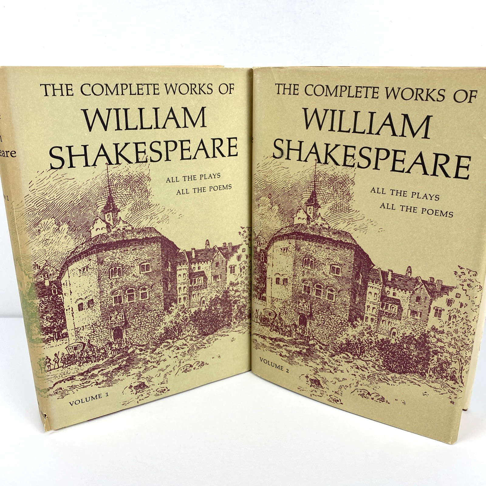 The Complete Works of William Shakespeare Vol 1-2 Nelson Doubleday Inc HBDJ BCE