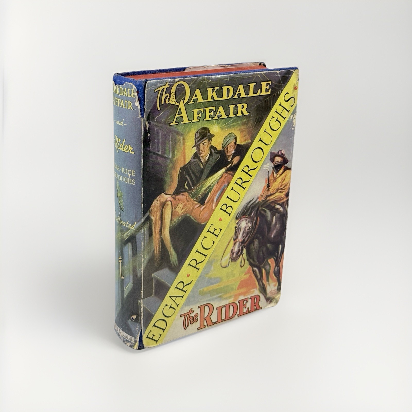 Edgar Rice Burroughs The Oakdale Affair & The Rider Grosset Dunlap HC DJ 1st Ed