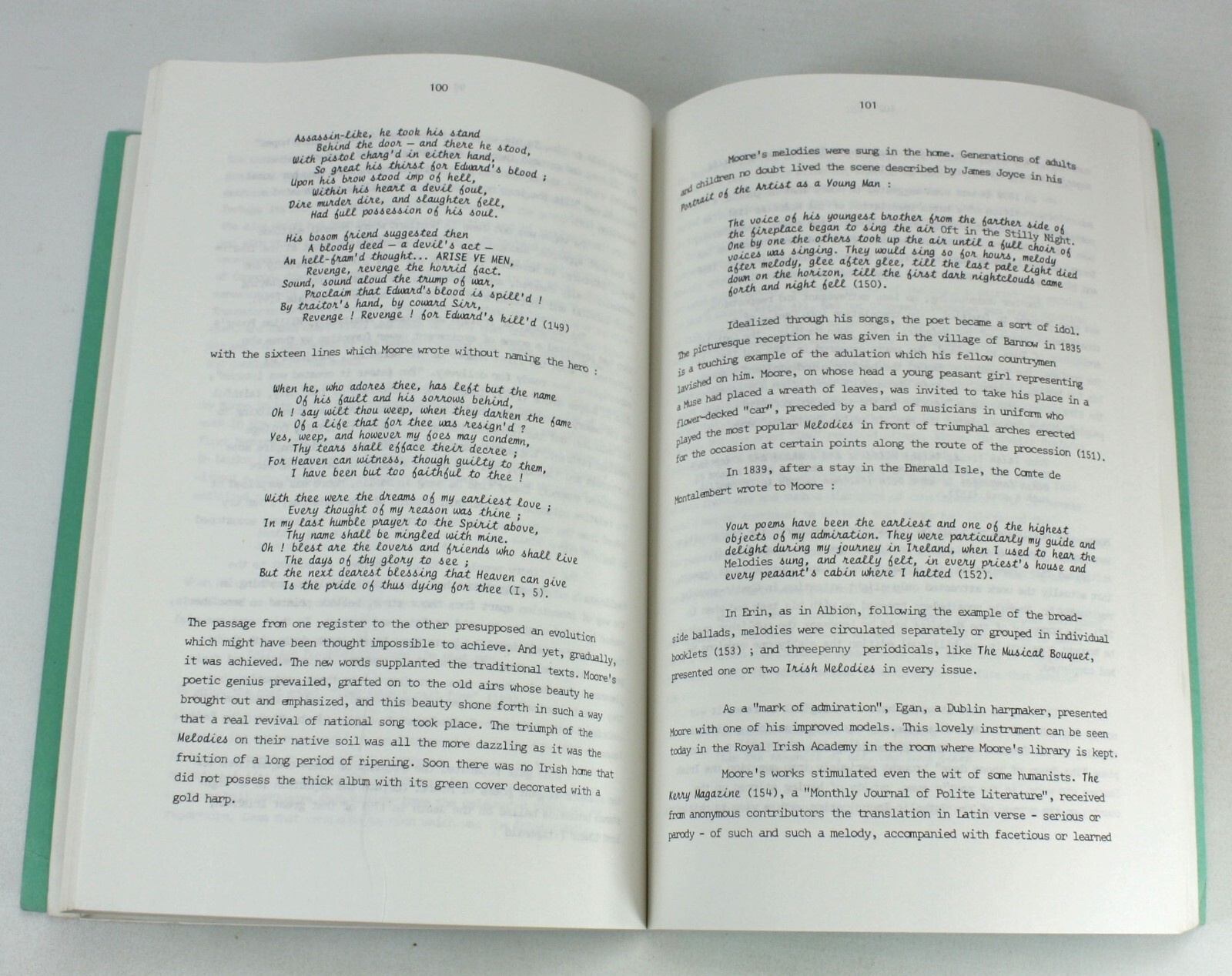 Salzburg Studies: Romantic Reassessment The Bard of Erin, Therese Tessier signed