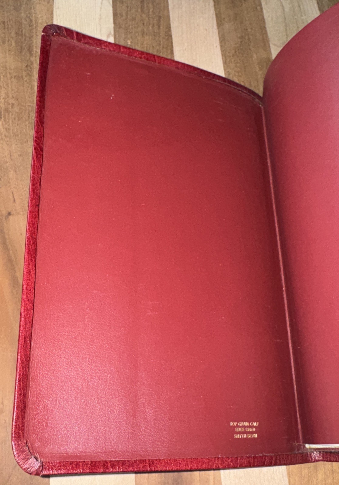 Thompson Chain Reference Bible NIV 1978-1983 Top Grain Calf Leather Kirkbride VG