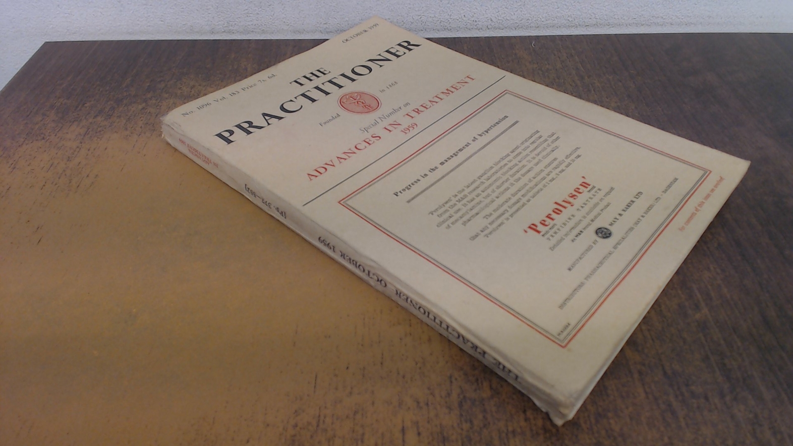 The Practitioner: No.1096. Vol.183. Oct 1959, Anonymous, The Prac