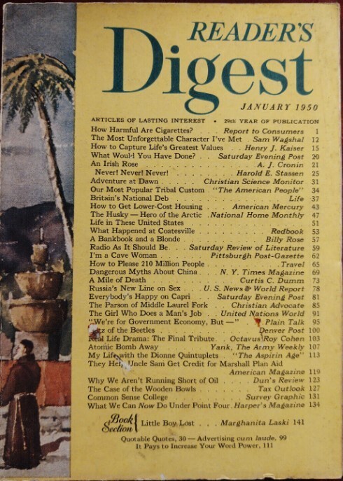 THE READER’S DIGEST 1950S 120 Select Issue Collection On USB Flash Drive