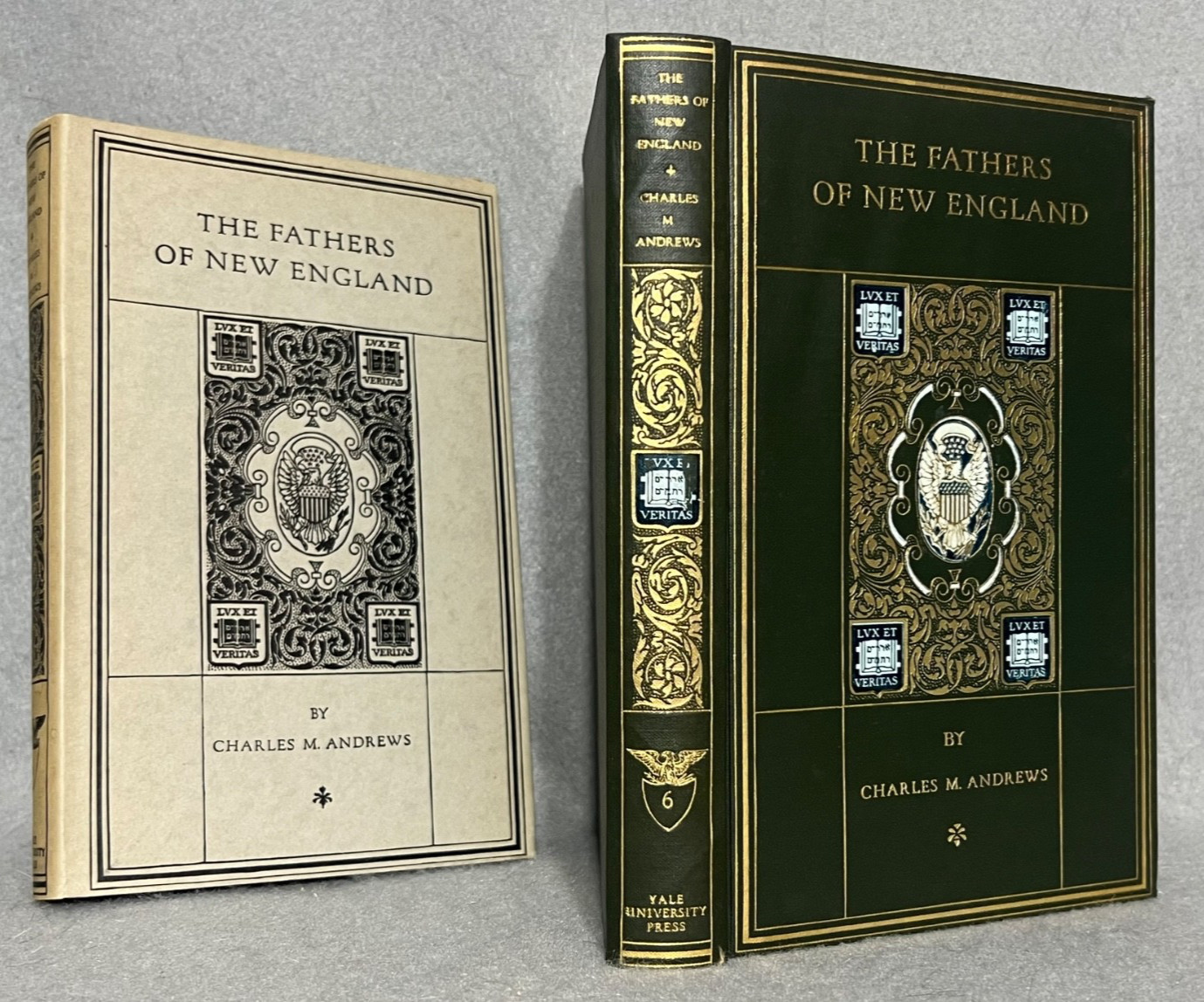 Antique Decorative History Book Massachusetts Bay Colony New England w/Map 1919