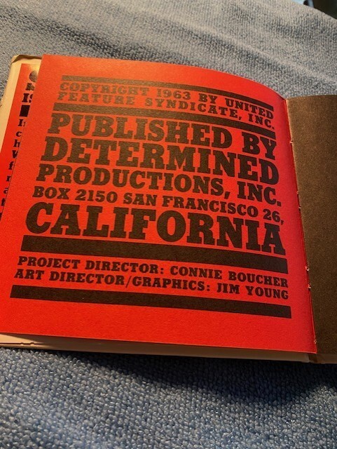 First Edition Security Is a Warm Blanket by Charles Schulz creator of Peanuts
