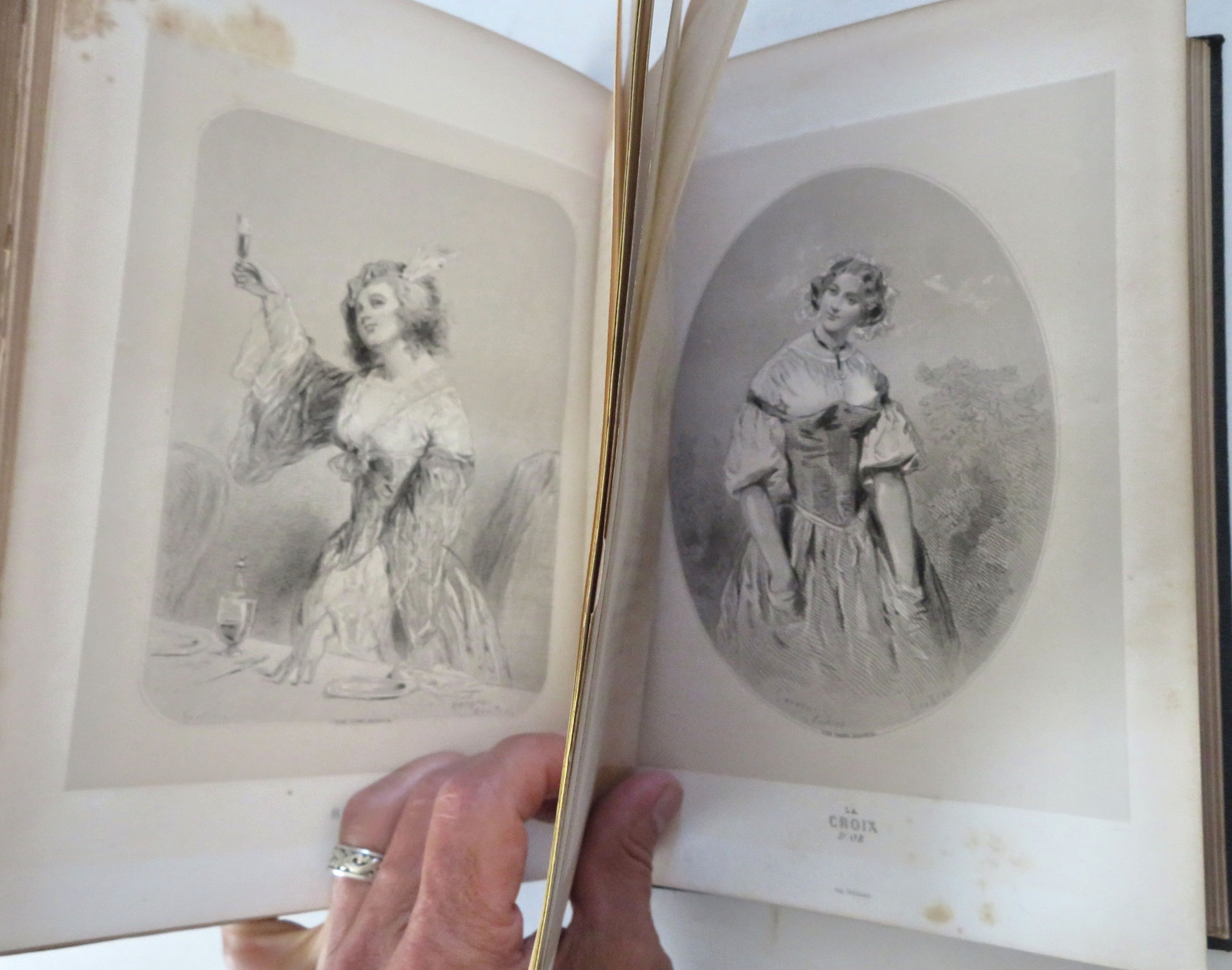 Les Joyaux Fanatasie c. 1870 Gavarni pictorial French decorative book 17 plates