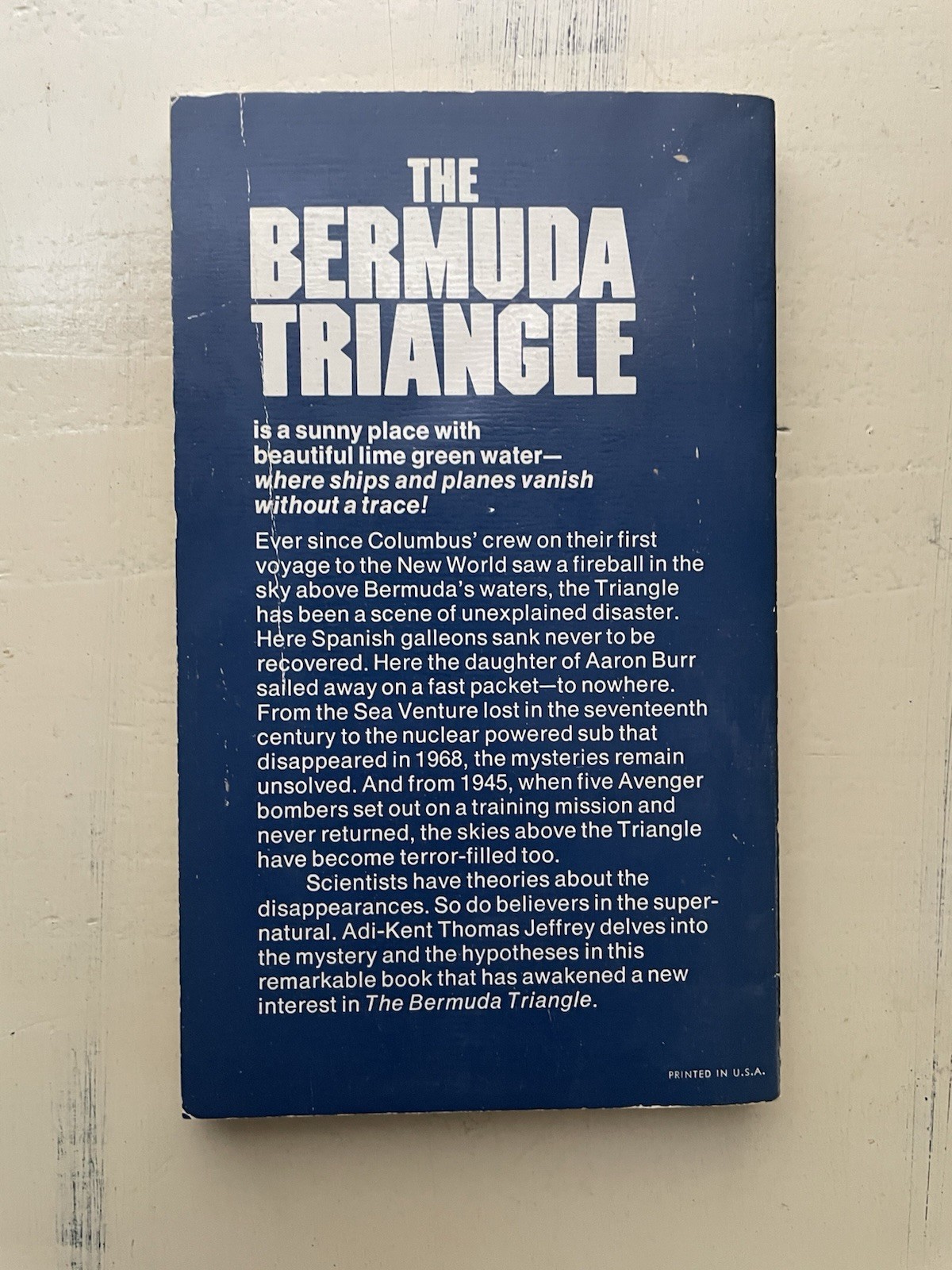 The Bermuda Triangle by Adi-Kent Thomas Jeffrey 1975 Vintage PB – Illustrated