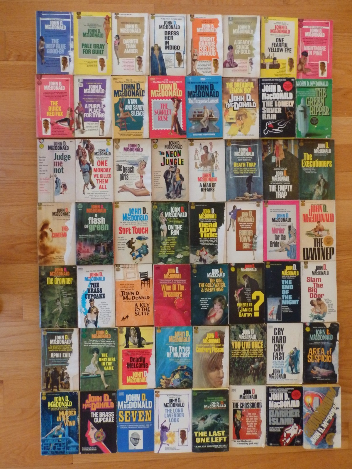 Big Lot of 56 Vintage Paperback Books by John D. MacDonald