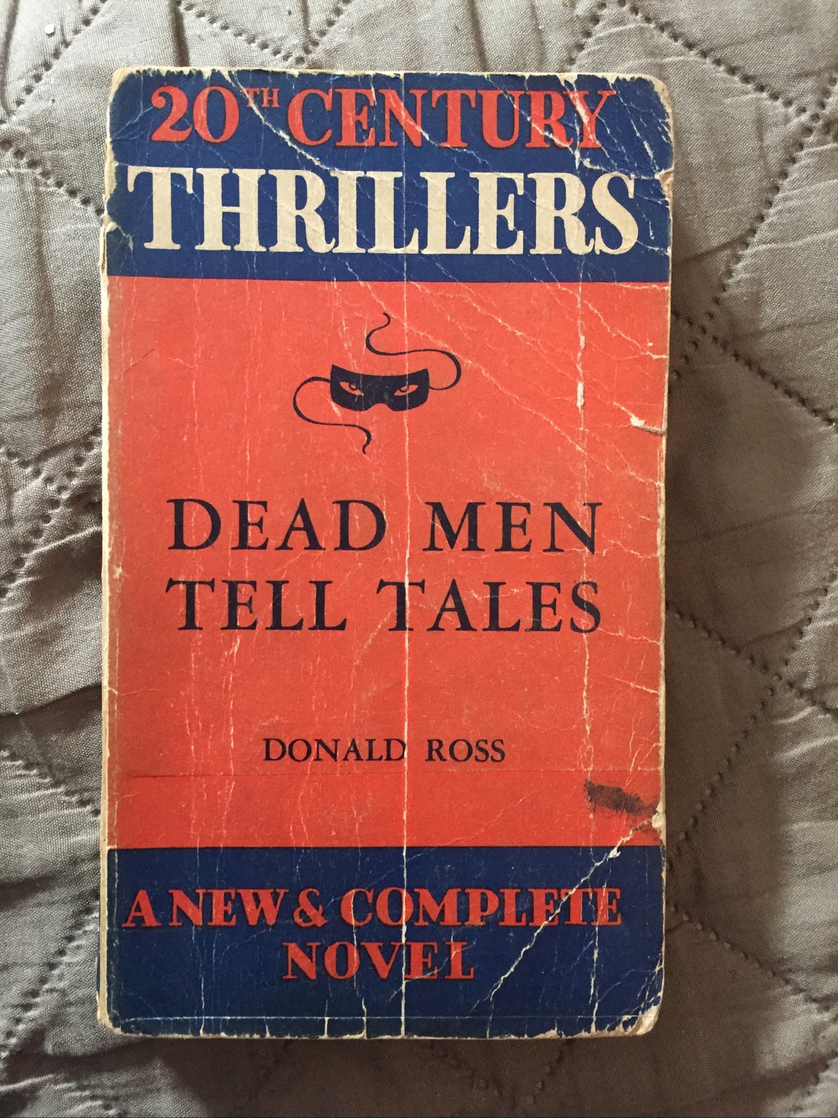 Crime Vintage Paperback, Dead Men Tell Tales by Ross, Whitman 790 1936, G