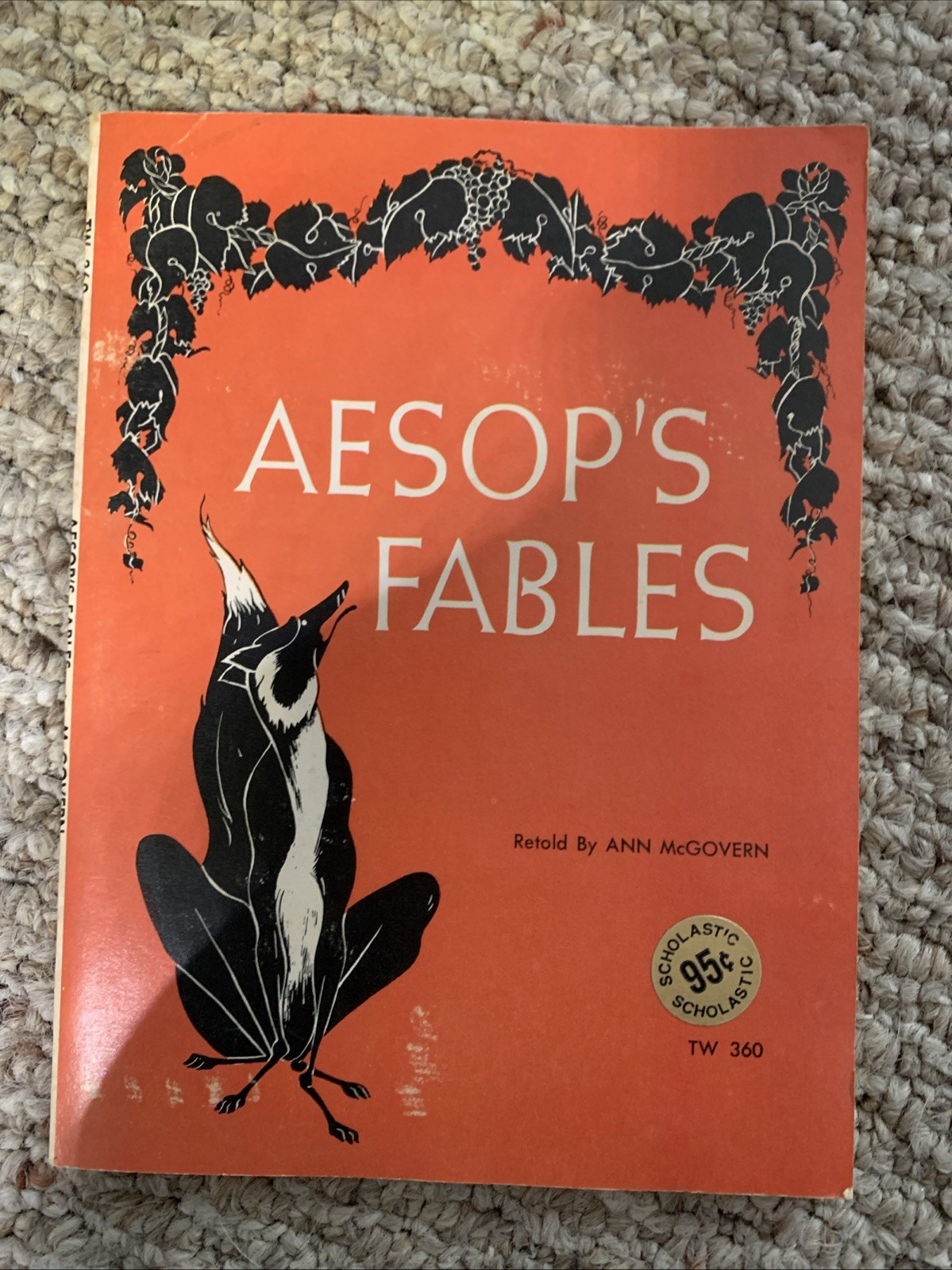 AESOP’S FABLES 1974 Vintage Scholastic Paperback Ann McGovern