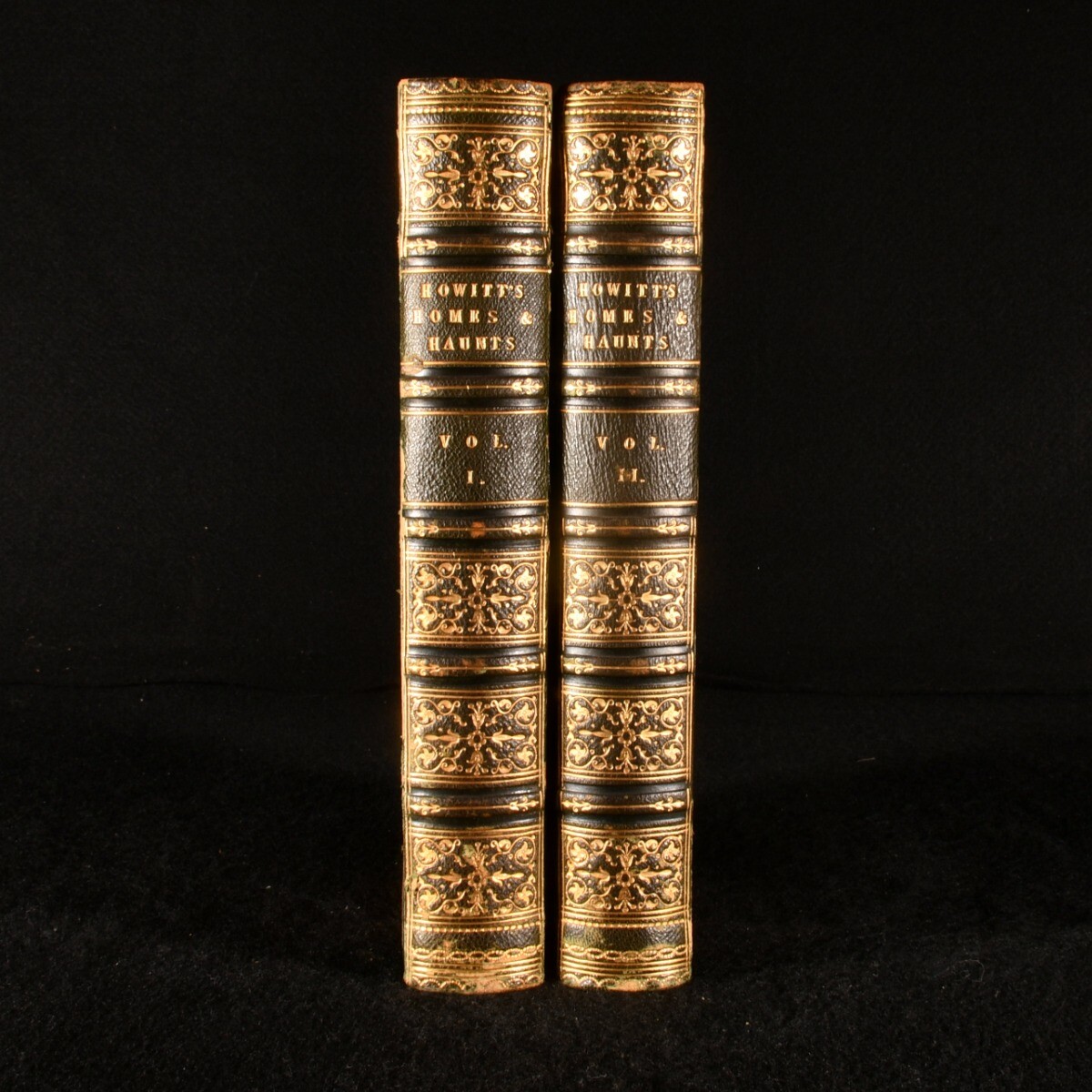 1847 2Vol Homes and Haunts of the Most Eminent British Poets Howitt Illus 1st Ed