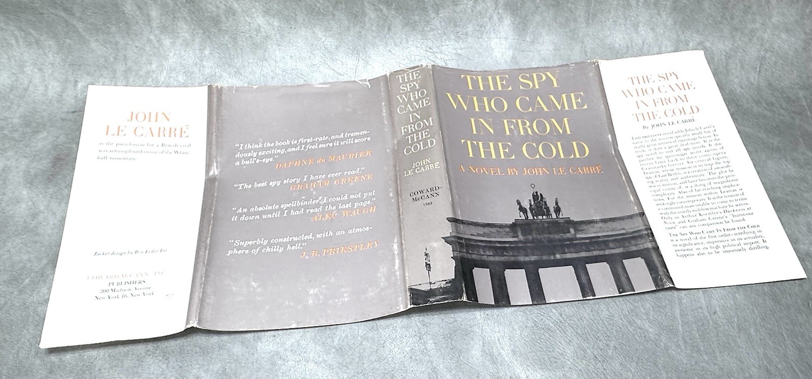 The Spy Who Came In From The Cold, John Le Carre 1963 1st Book Club + Tinker HC