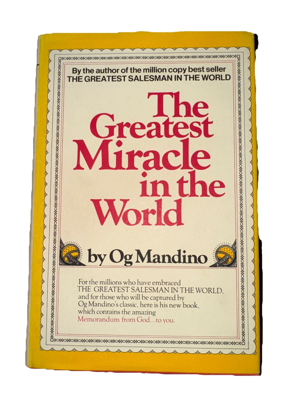 The Greatest Miracle In The World hc Og Mandino 1975 Fell Publishers ID:68975