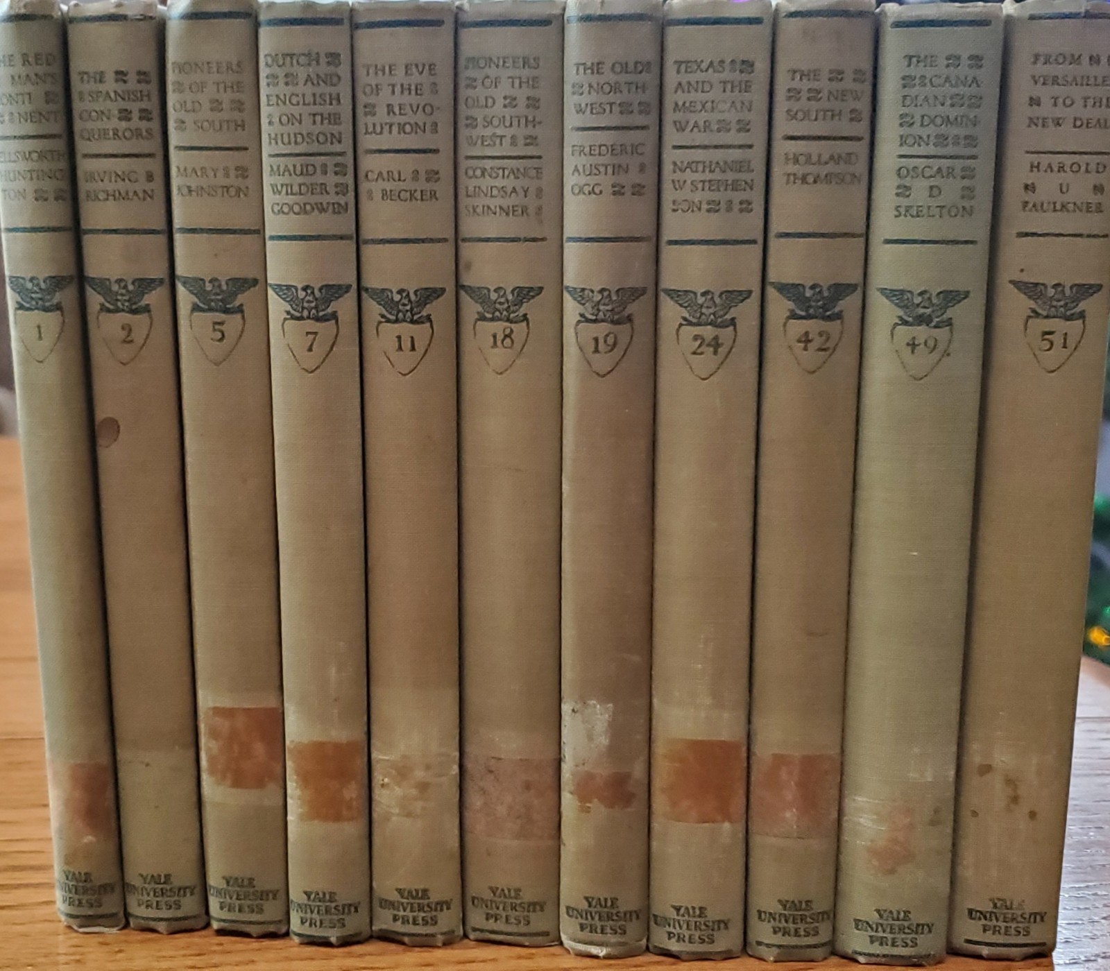 The Chronicles Of America Series, 11 Volumes Yale University Press