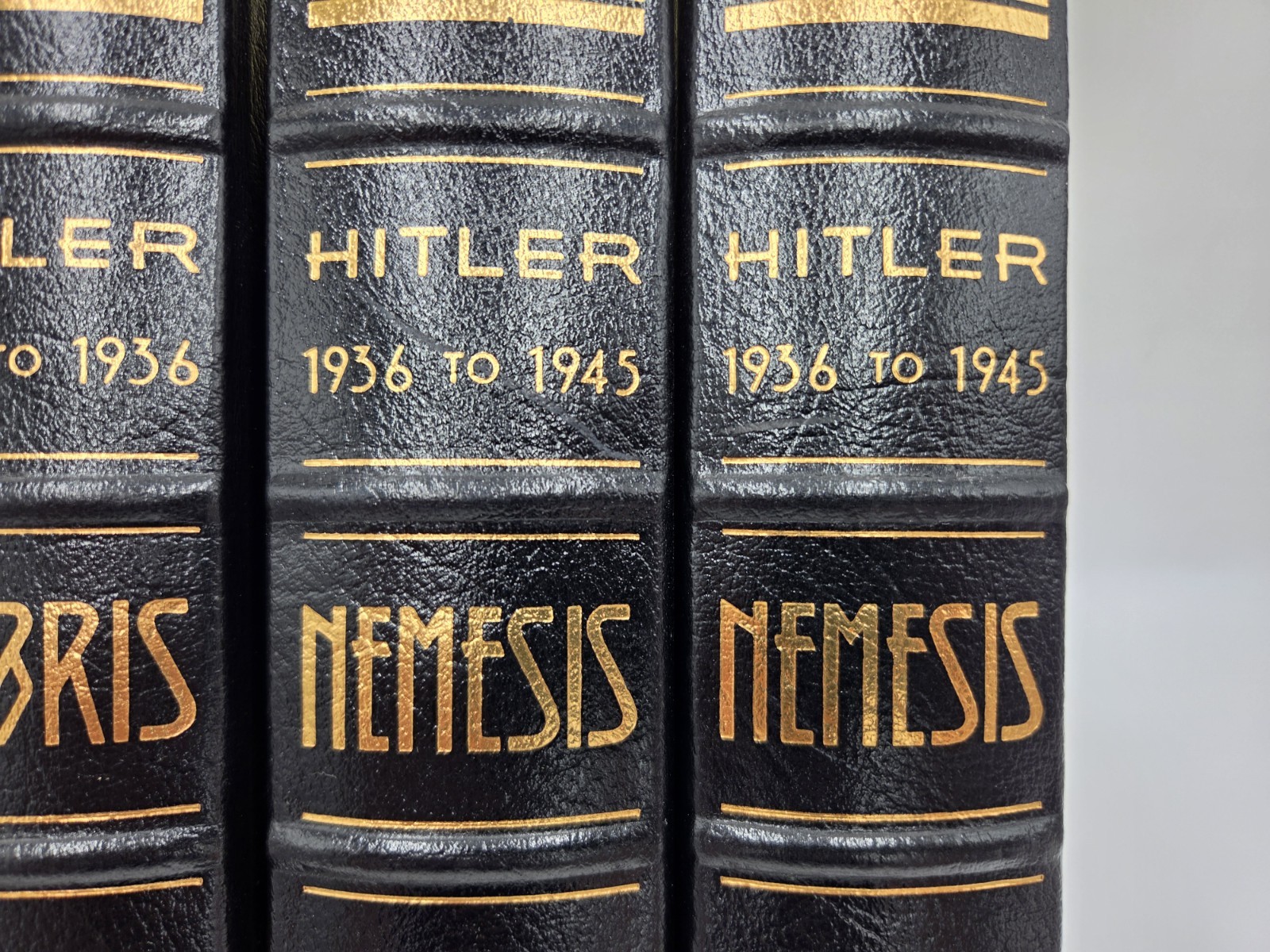 Easton Press Hitler Hubris 1889-1936 & Nemesis 1936-1945 Complete 4 Volume Set!