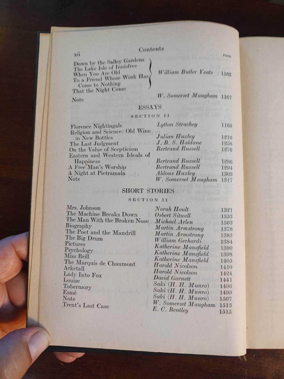 Traveller’s Library 1933 First Edition, Essays, Poems & Short Stories, Fine Cond