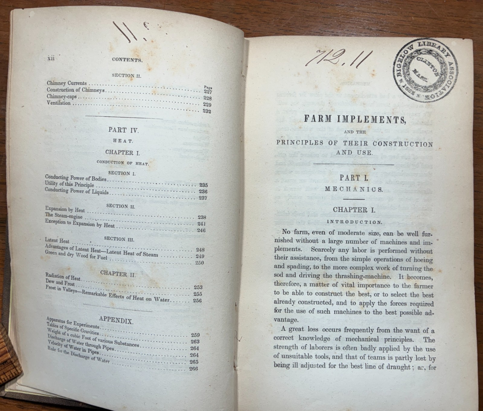1855 FARM IMPLEMENTS Construction & Use MECHANICS Physics ENGINEERING Machines