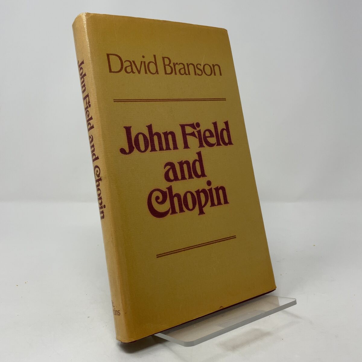 John Field and Chopin by David Branson HC First Edition Very Good 1972