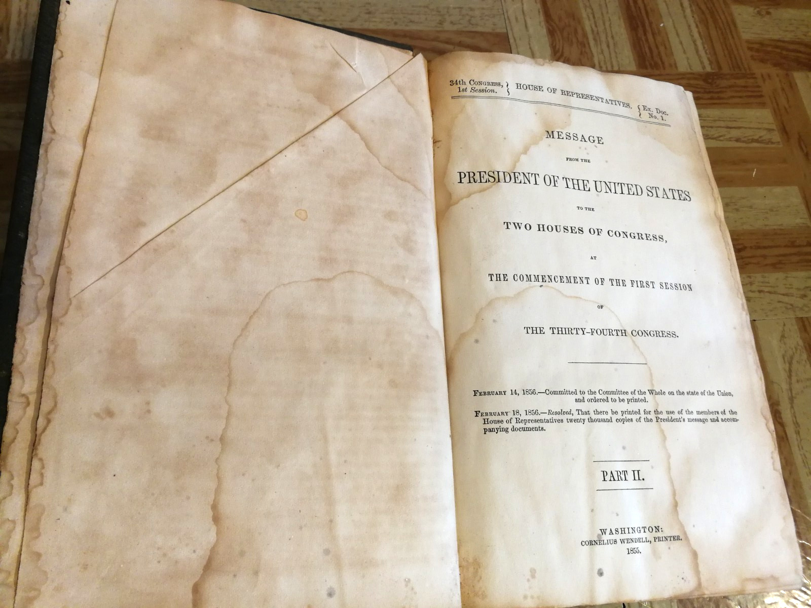 1855 Message From The President of United States to Two Houses Congress Part II