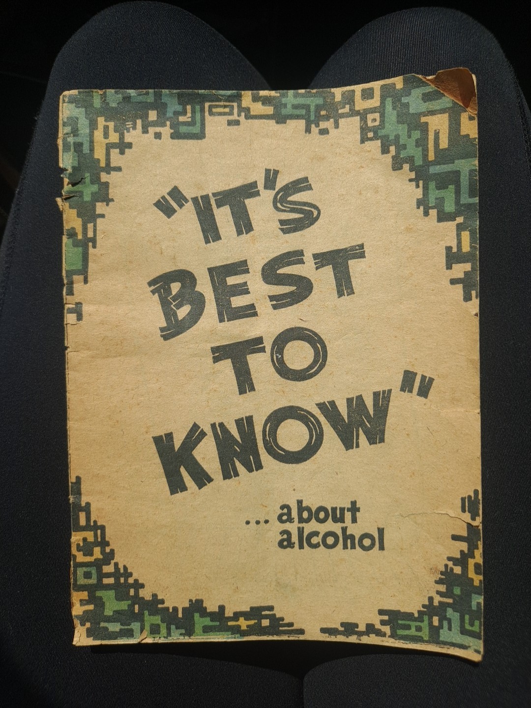 1962 „It’s Best to Know“ Comic About Alcohol Drug Addiction Research ON CA