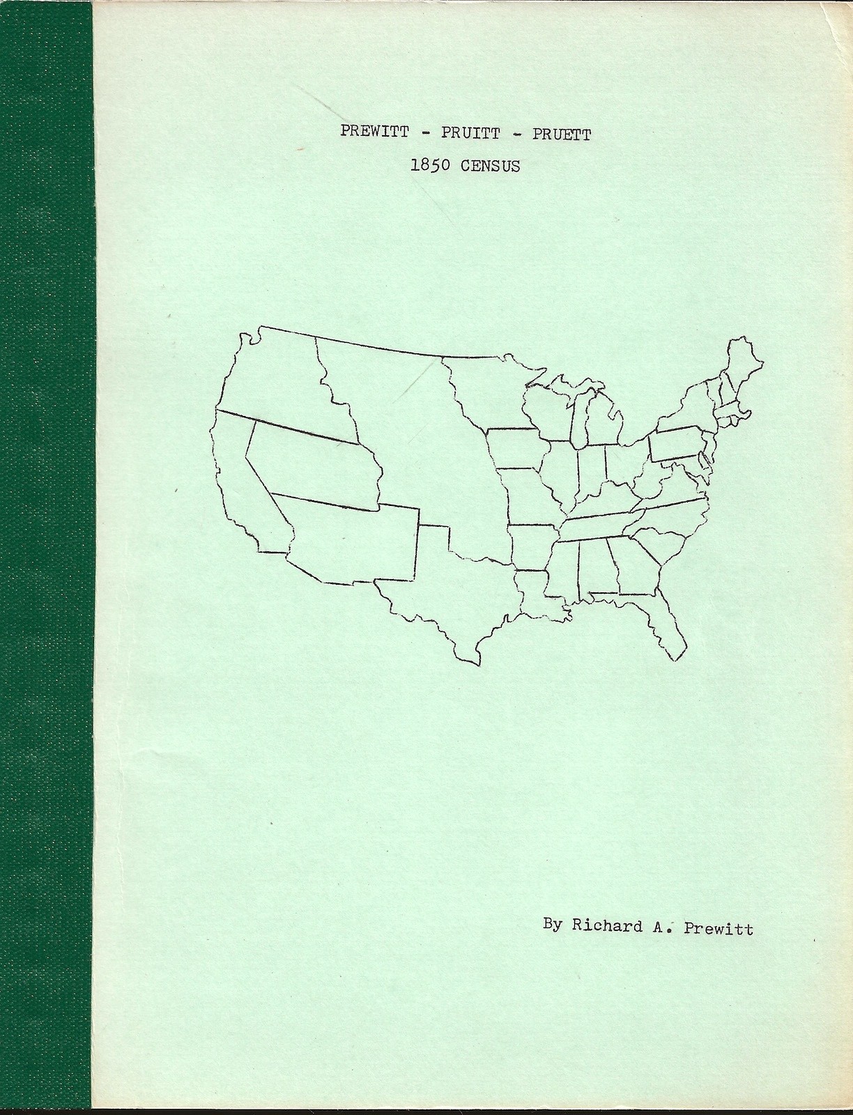 Prewitt-Pruitt-Pruett: 1850 Census