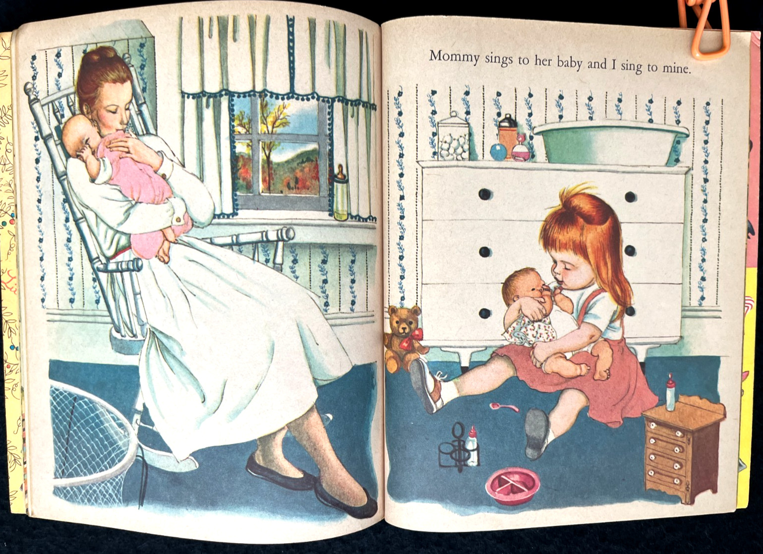 BABY DEAR ~ true 1st „A“ ed. children’s Little Golden Book #466, Eloise Wilkin