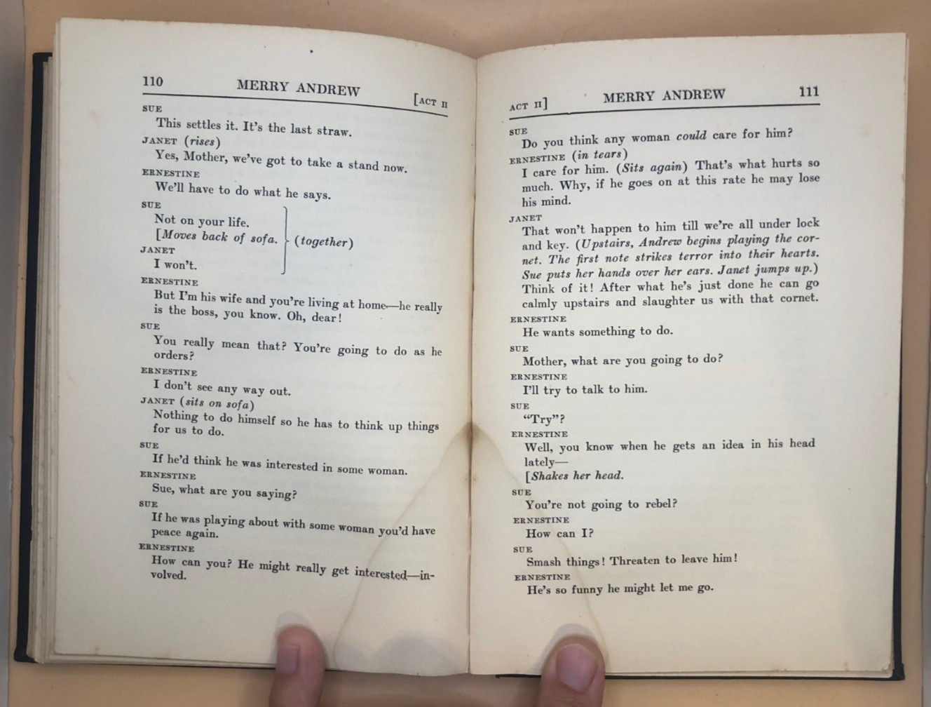 ANTIQUE Merry Andrew 3 Act Comedy Lewis Beach 1ST RARE OLD VINTAGE ANTIQUE VTG