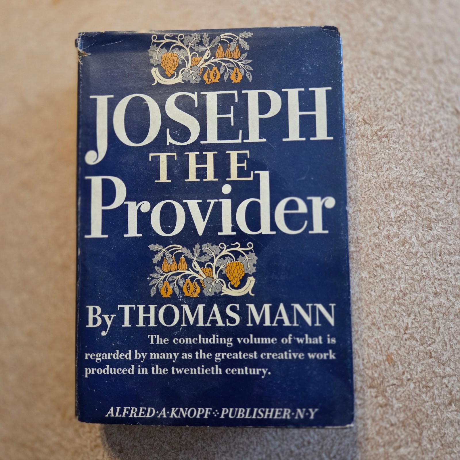 Thomas Mann Joseph the Provider 1st American Edition 1944 Hardcover Blue DJ