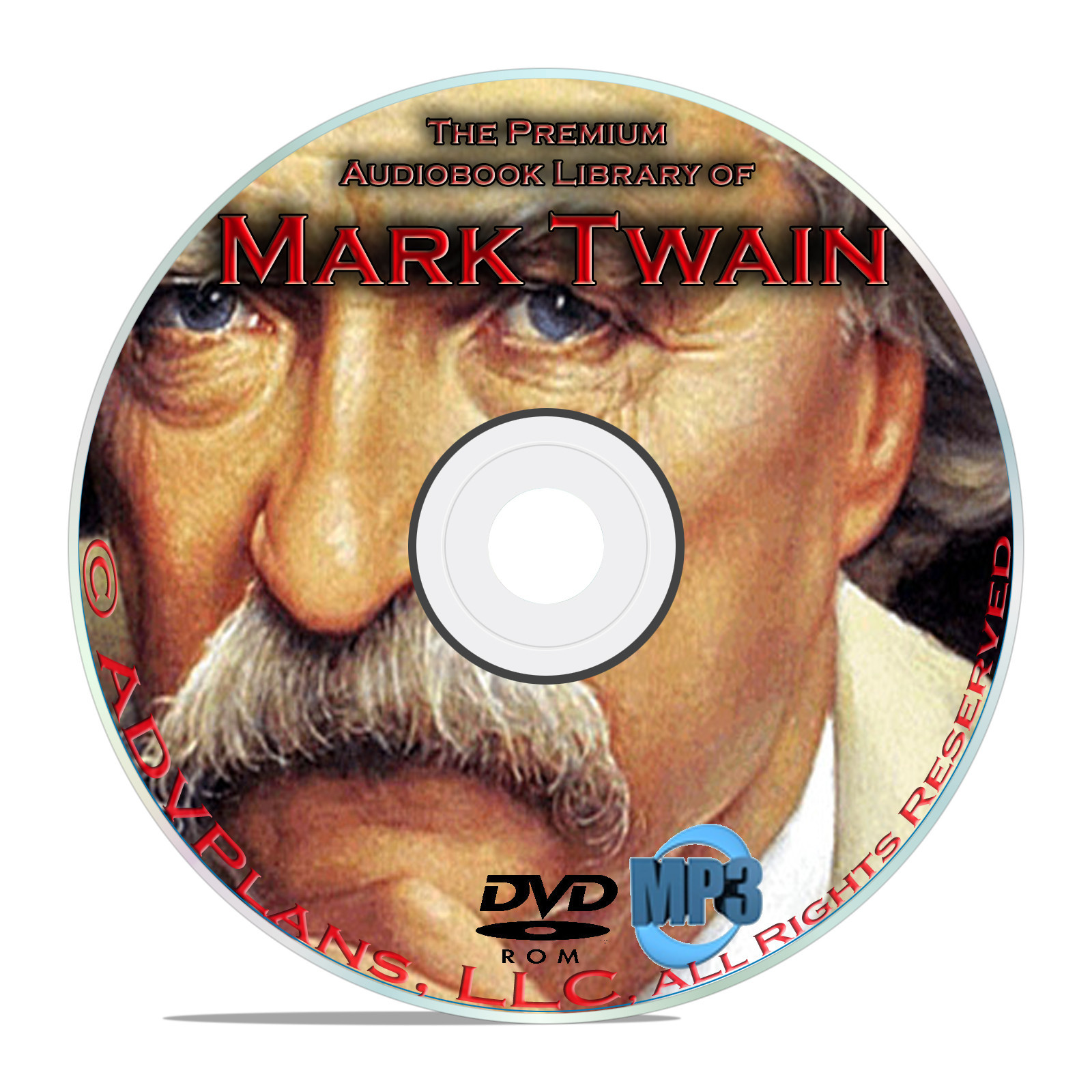 100 Audiobooks of Mark Twain, All His Classic Books on MP3 DVD, Tom Sawyer