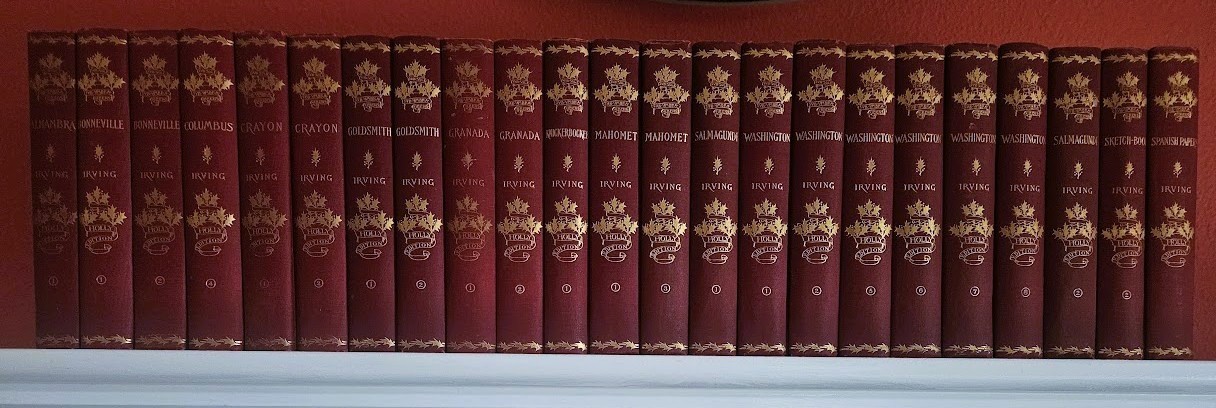 THE WORKS OF WASHINGTON IRVING, Holly Edition, 23 Vols, 1891-1897