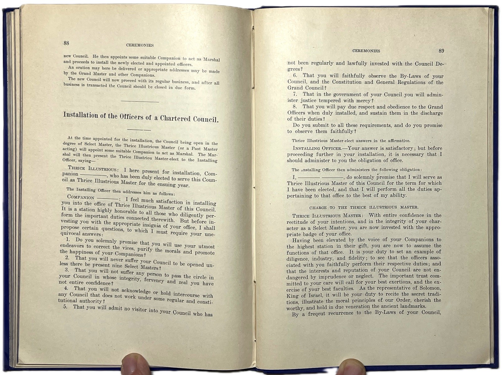 1908 PROCEEDINGS COUNCIL ROYAL SELECT MASTERS TEXAS TX WACO MASONIC RARE EDITION