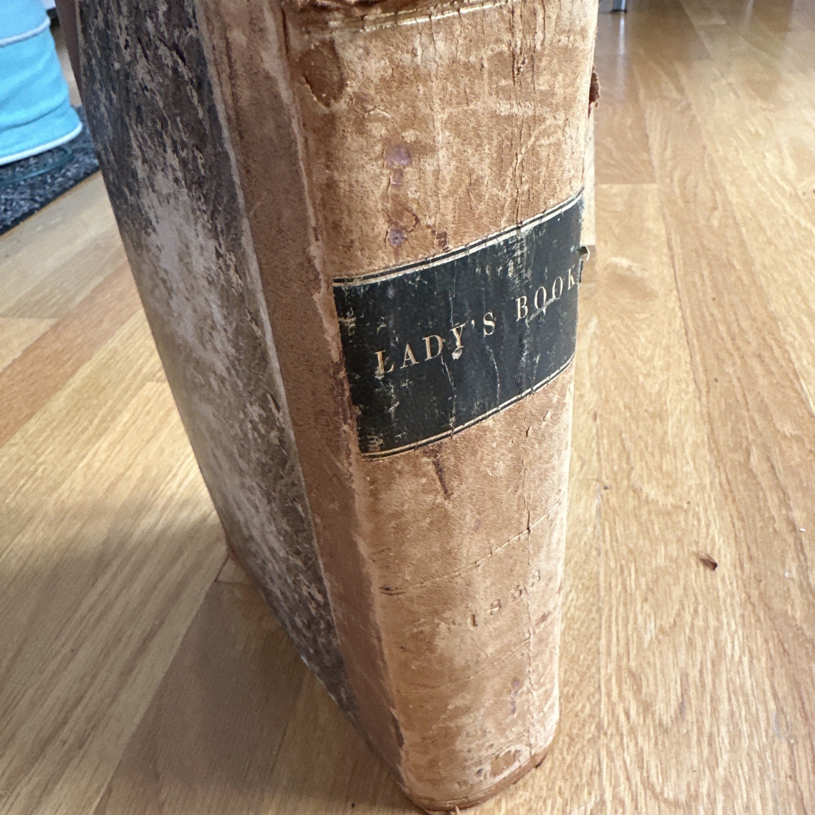 1853 GODEY’S LADY’S BOOK HARDCOVER WOMEN’S FASHION COLOR ENGRAVINGS