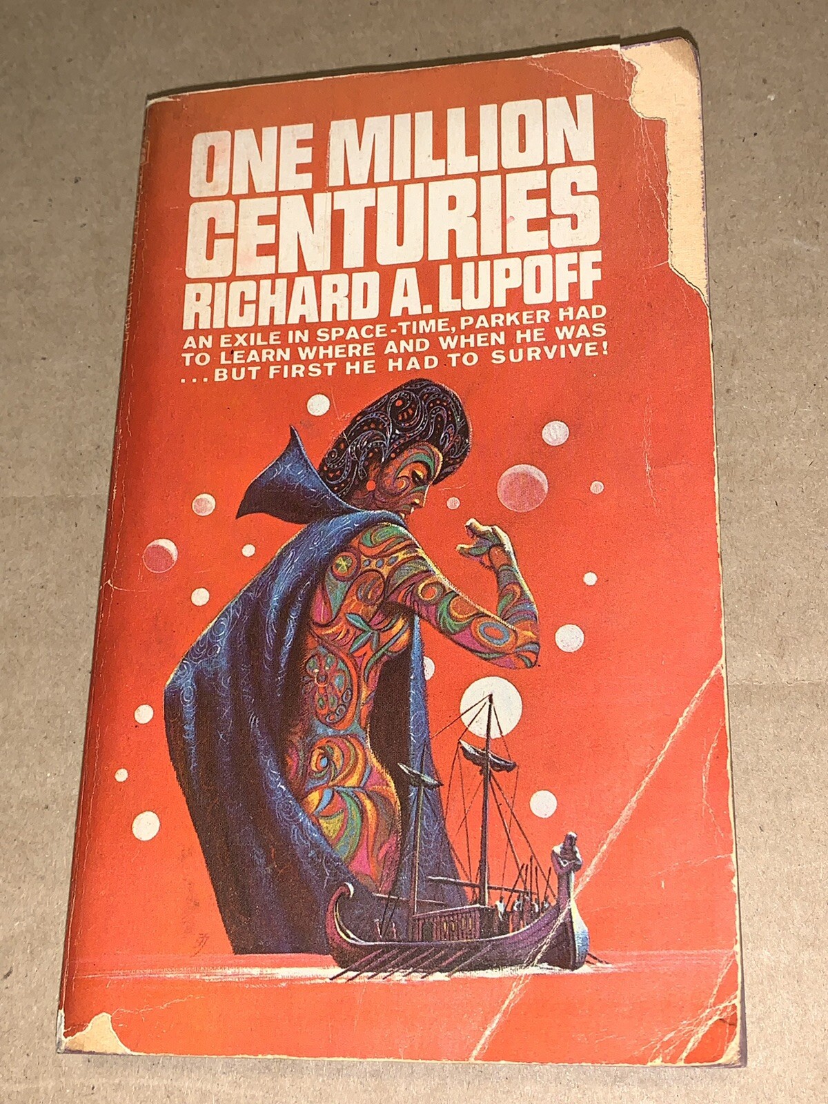 One Million Centuries Richard A Lupoff Lancer 1st ed 1967 Vintage Sci-fi