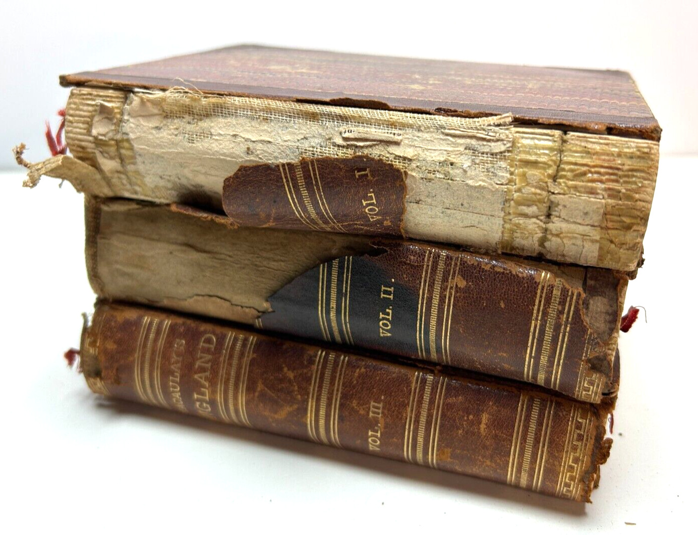 HISTORY OF ENGLAND FROM ACCESSION OF JAMES II (1880) Thomas Macauley 3 VOLUMES