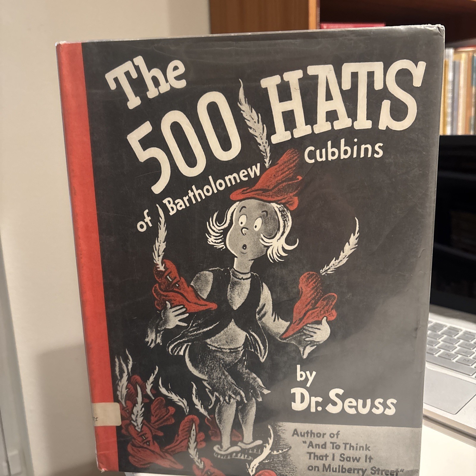 500 Hats of Bartholomew Cubbins, Dr Seuss, Random House 1st Ed $3.50 DJ