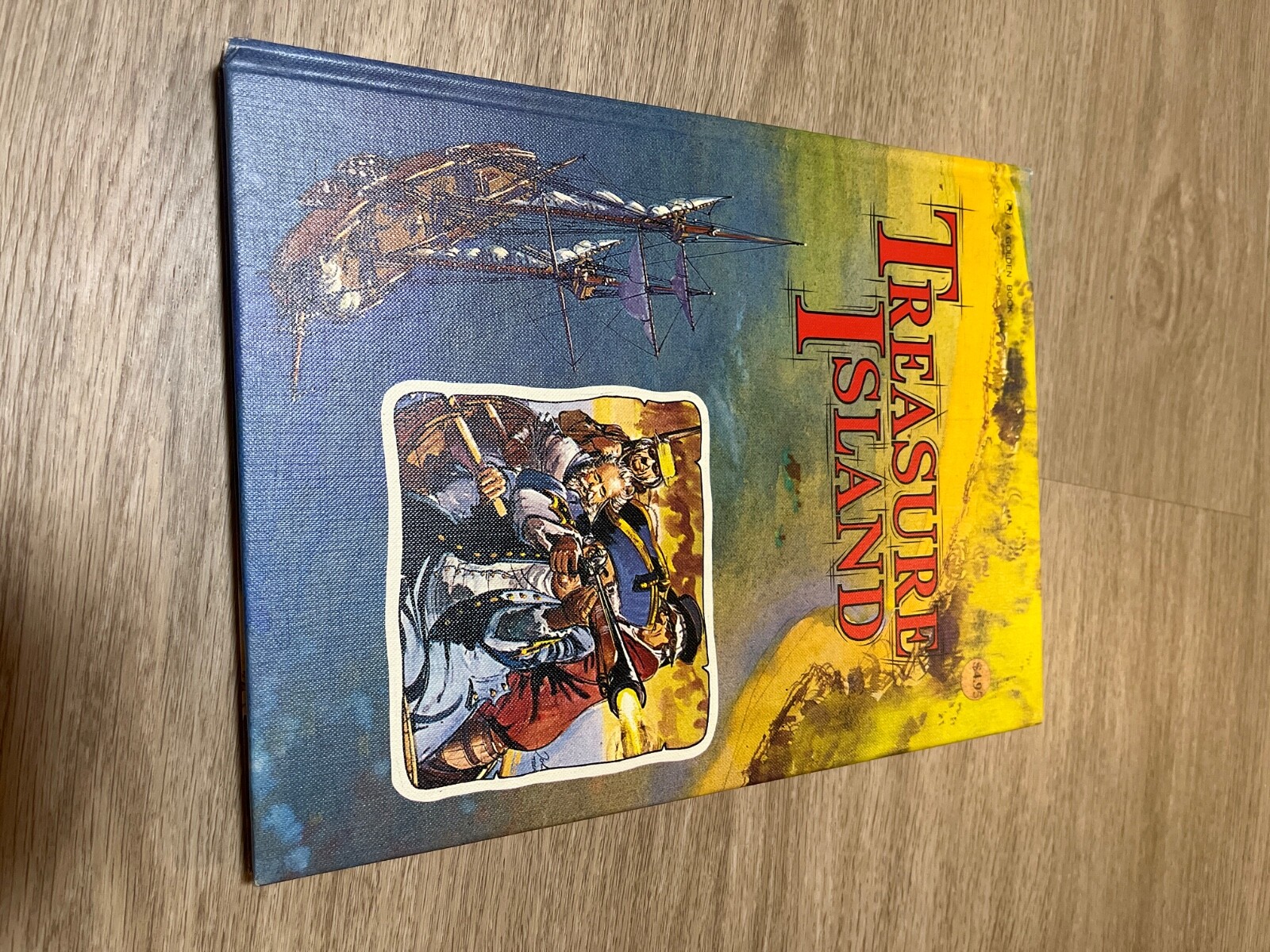 Treasure Island Retold By Jane Carruth, Illus By John Worsley 1975 Golden Press