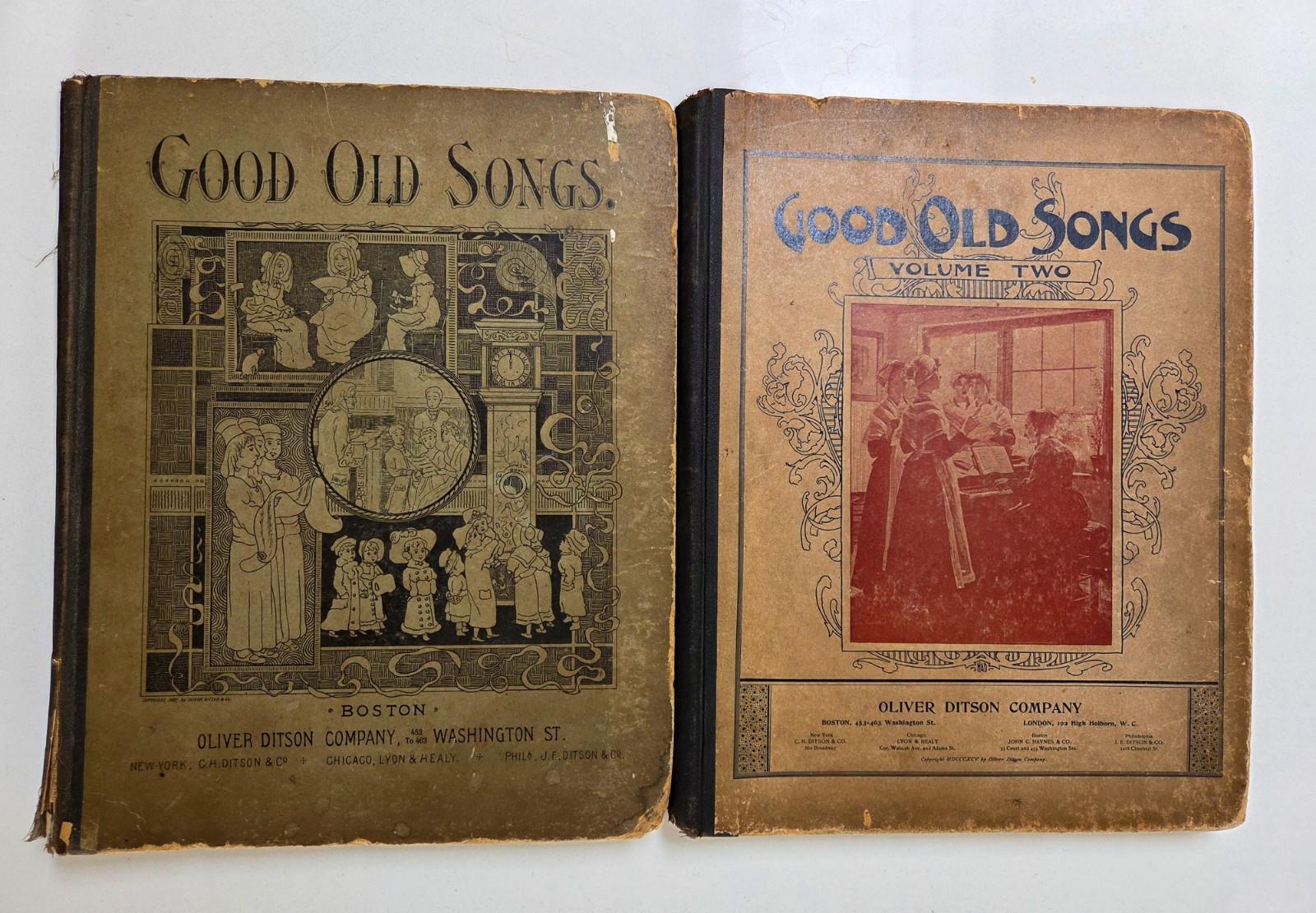 Good Old Songs We Used To Sing Vol 1 & 2 – Oliver Ditson & Co. 1887 & 1895 Music