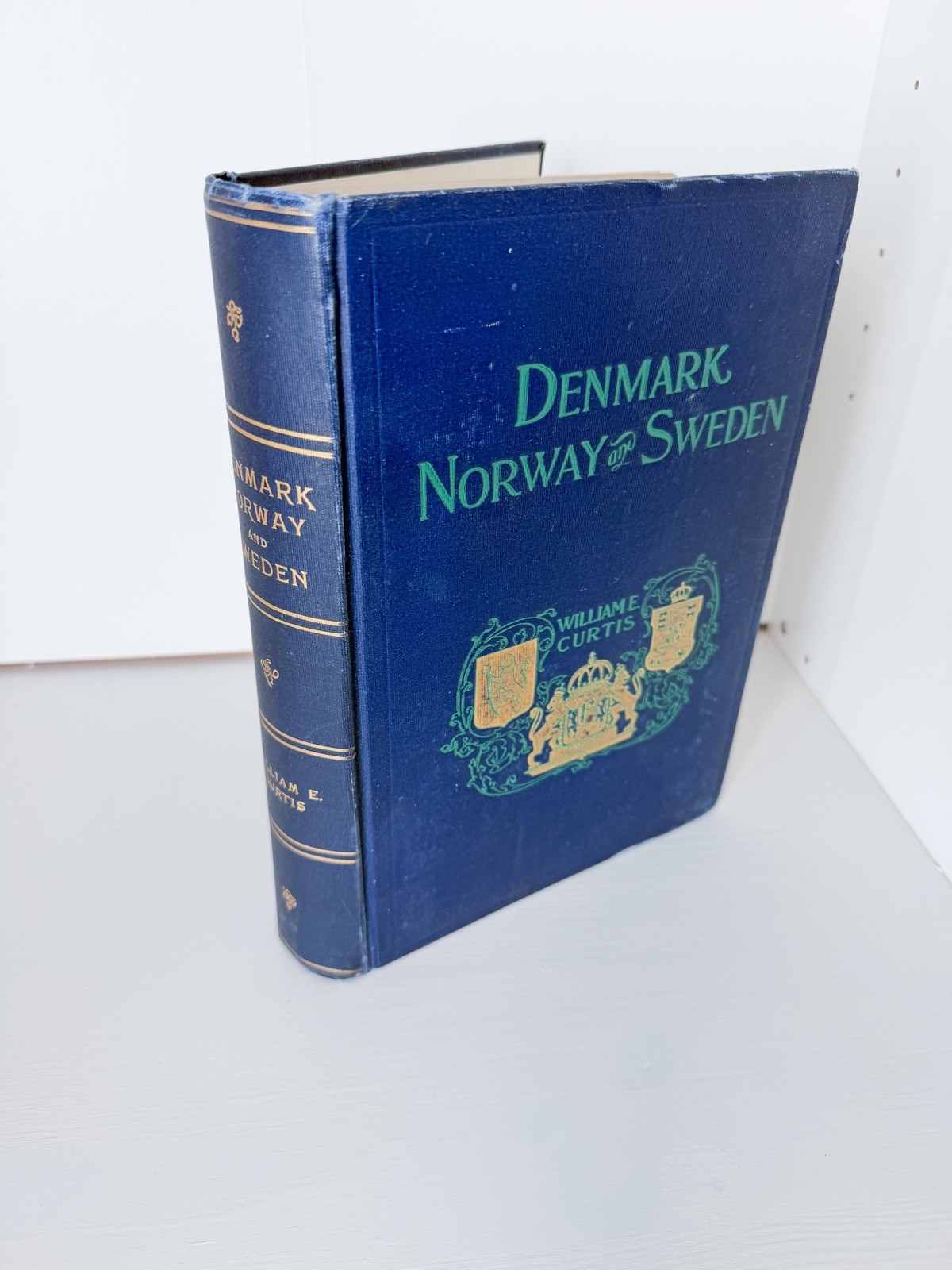 Antique 1903 „Denmark, Norway and Sweden“ Illustrated HC Book, William E. Curtis