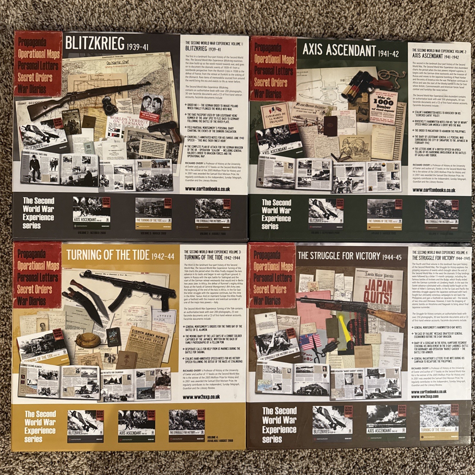Like New The Second World War Experience 1-4 Volume Set. Amazing Resource!