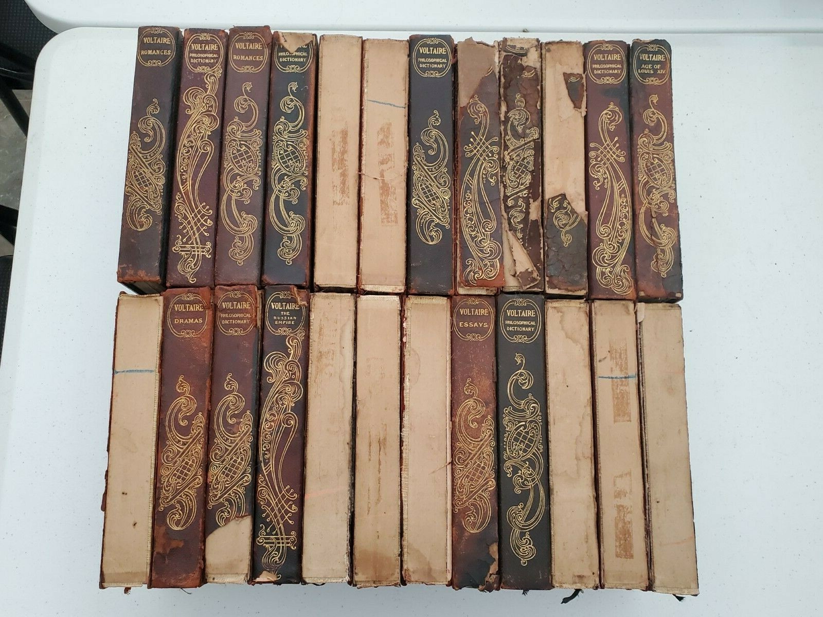 24 Volume Lot Voltaire 1901 Limited to 1000 Sets St. Hubert Guild