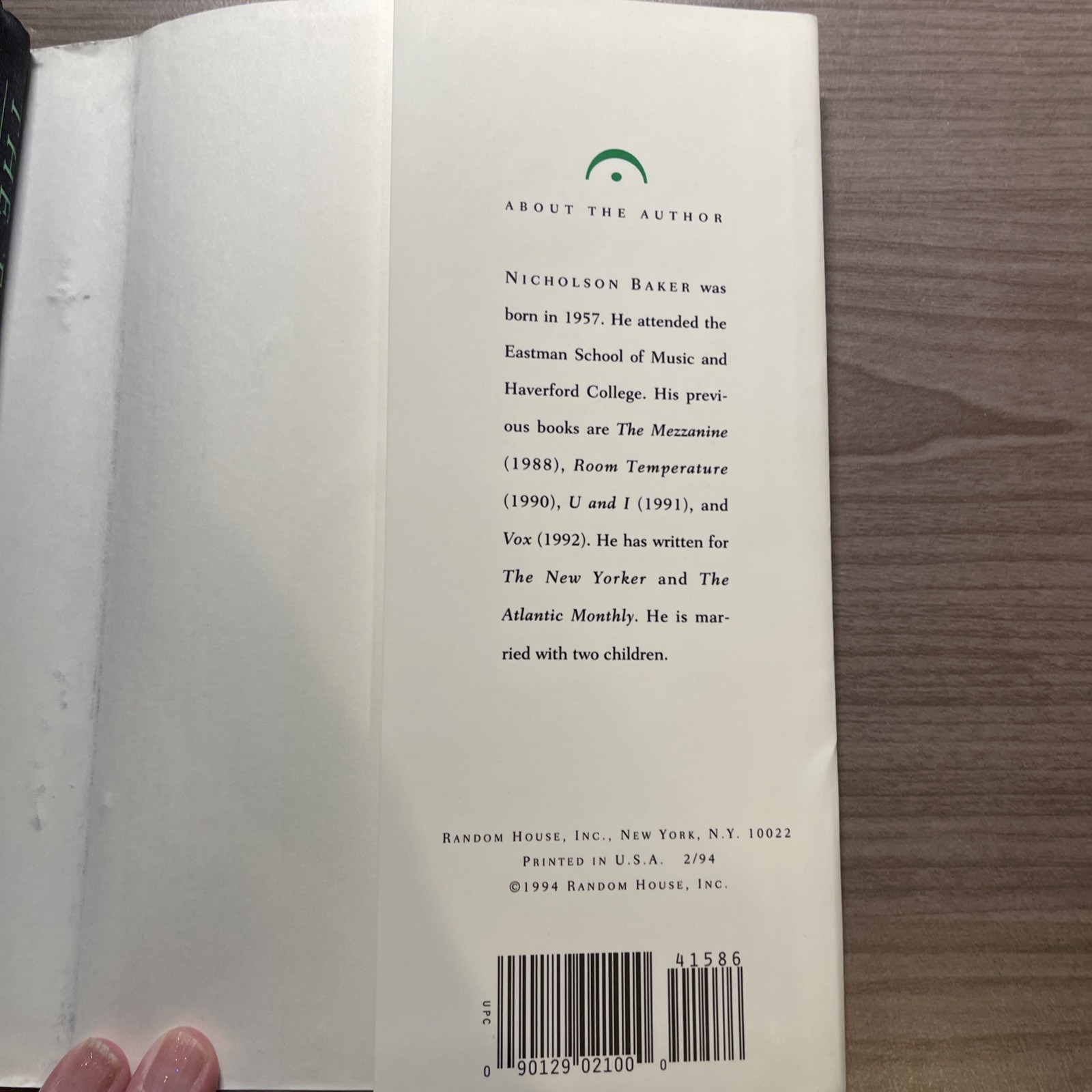 Baker Nicholson / The Fermata 1st Edition 1994