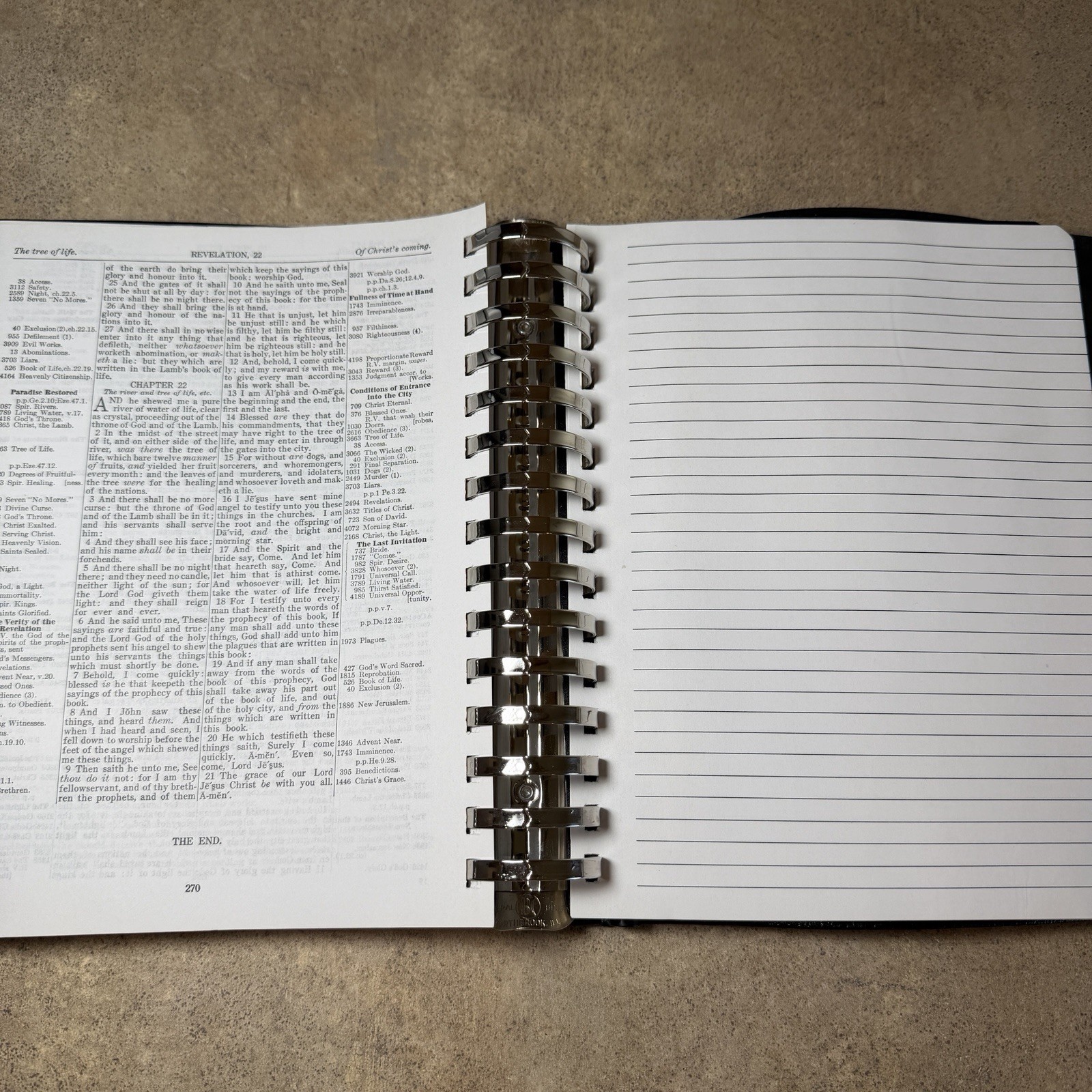 RARE VTG Thompson Chain Reference Bible Tri-Fold Workbook Edition 1964 Kirkbride