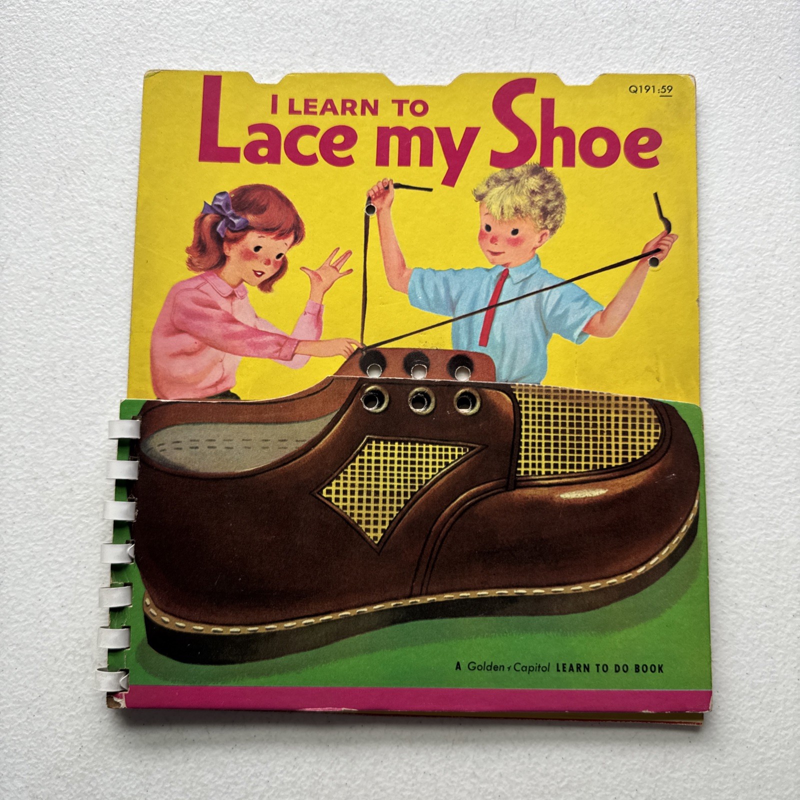 I Learn To Lace My Shoe By Kathryn Hitte Vintage Hardcover Kids Book 1959