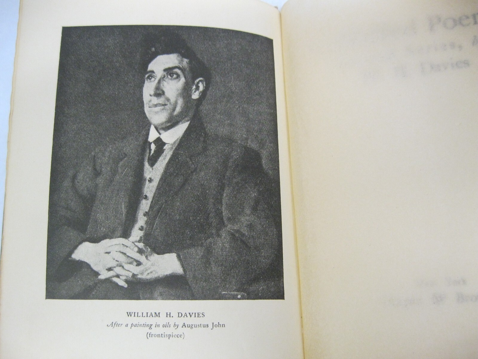 Collected Poems Second Series SIGNED by William H Davies 1923 Harper & Bros