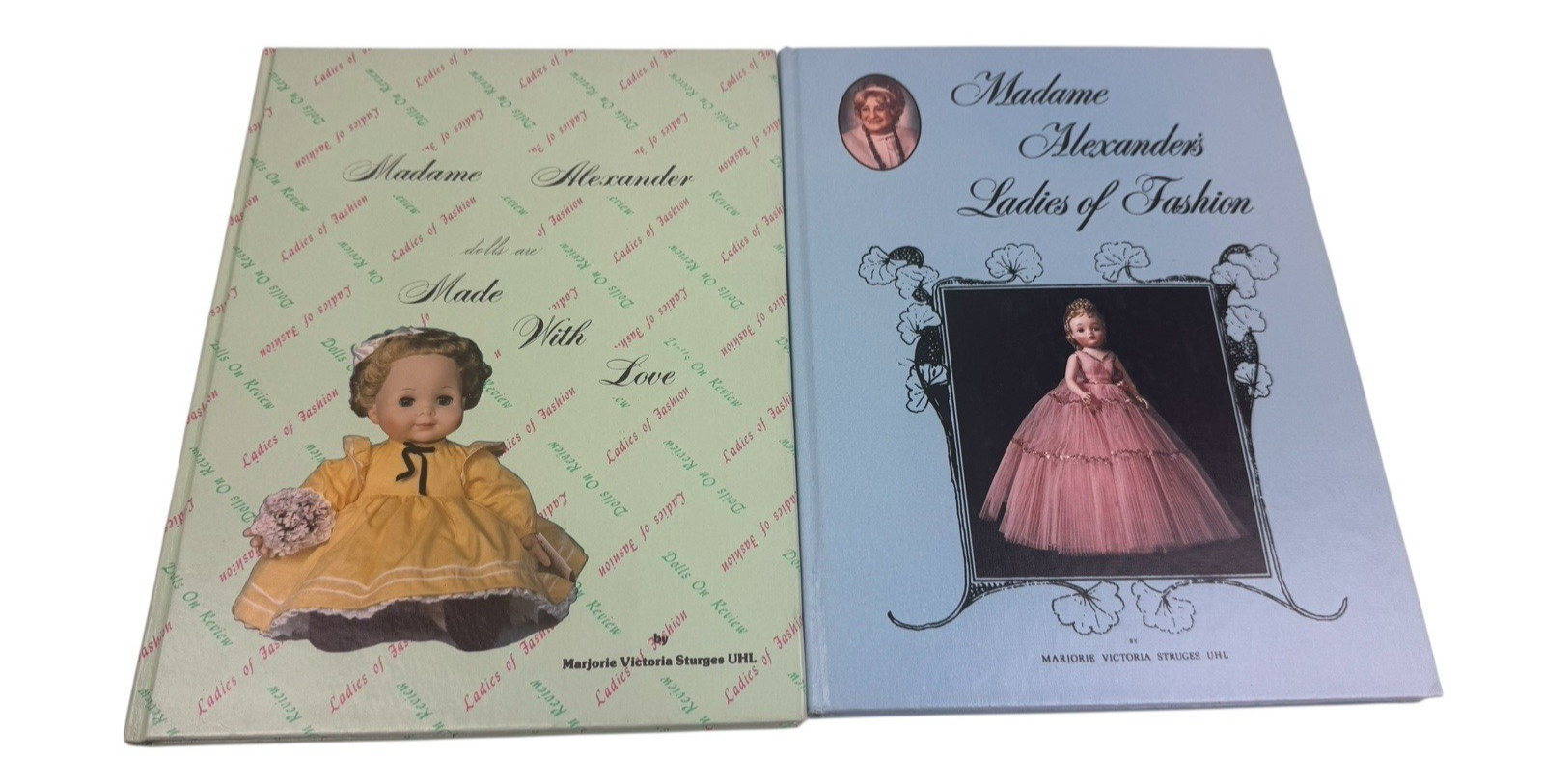 Signed Madame Alexander Doll Hardcover Book Marjorie V. Uhl Lot Of 2