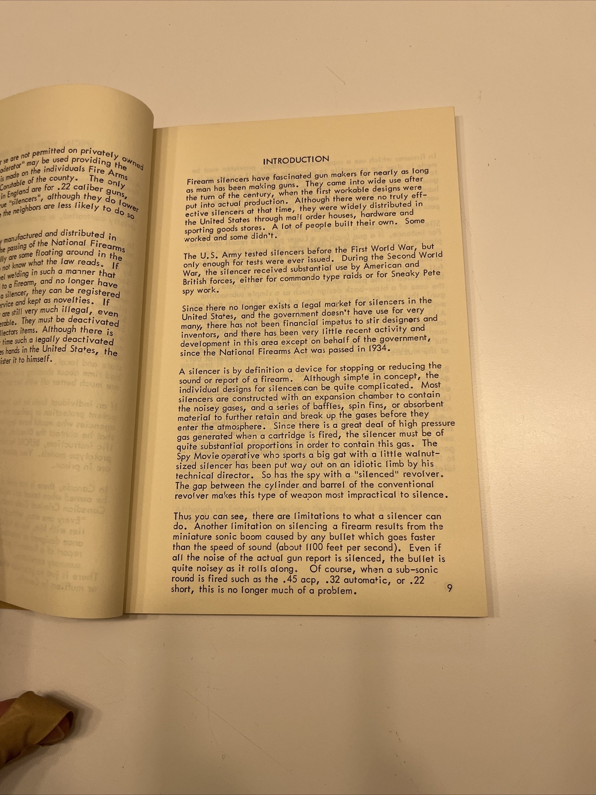 Firearm Silencers Vol. 1 US – Mclean (1968, 3P, PB, Militaria)