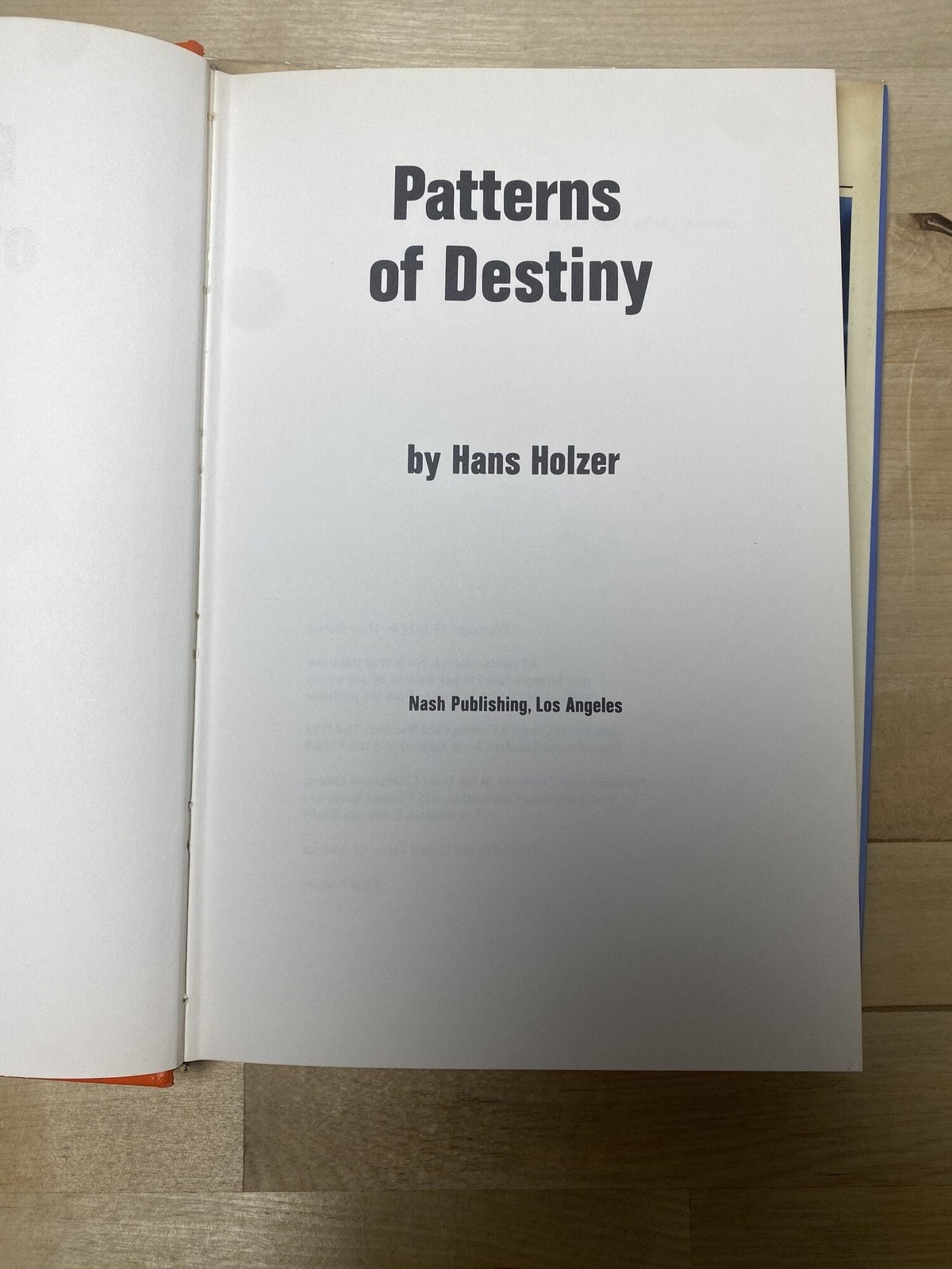 Hans Holzer / Patterns of Destiny | A Primer on Reincarnation 1st Edition 1974