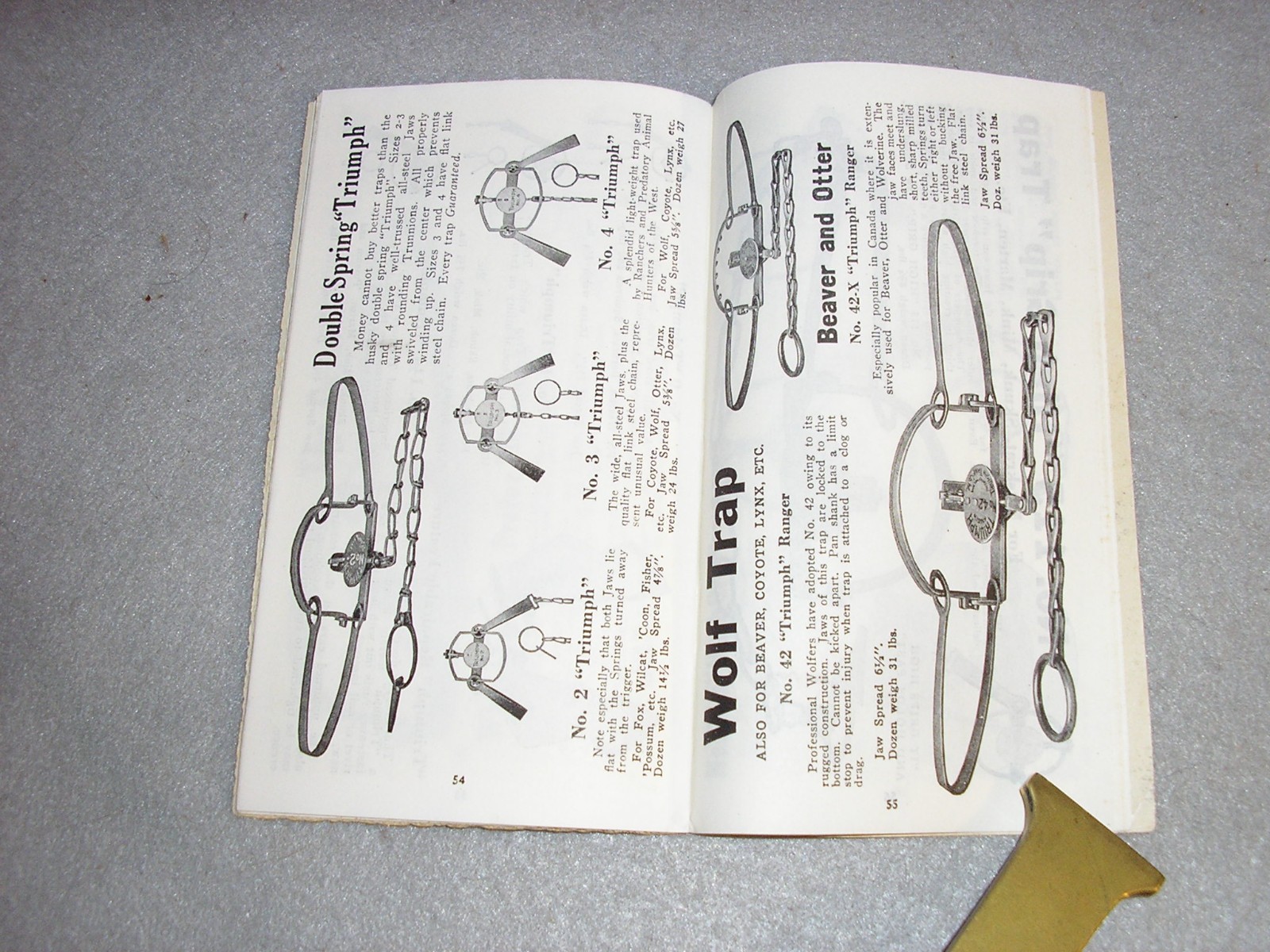 Antique Hunting Book Trapping Tricks Trapper’s Guide Methods Traps Catalog 1925