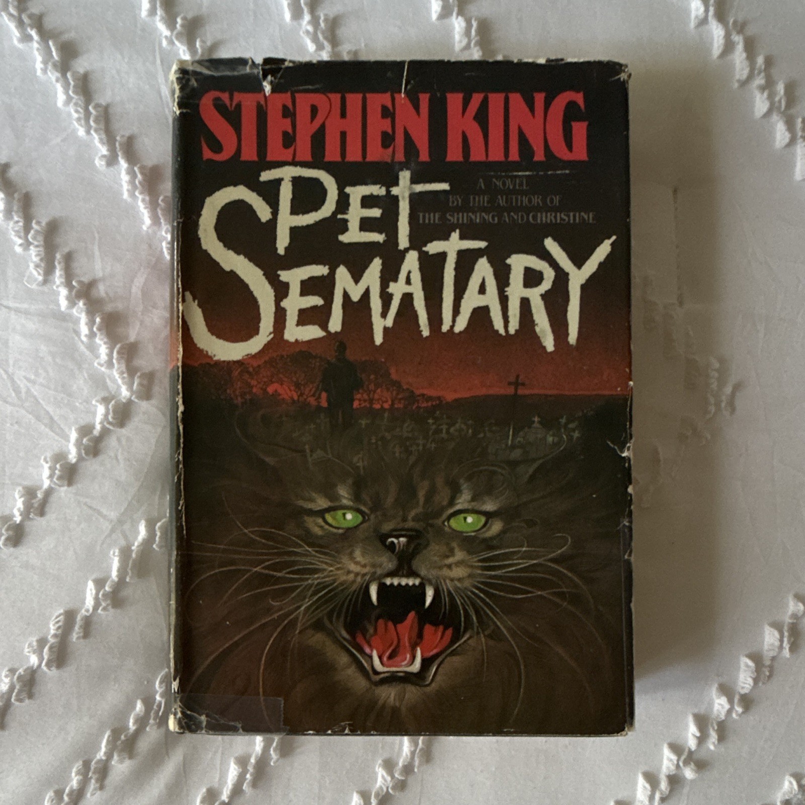 Stephen King Pet Sematary 1st Edition 1983 Hardcover w/ Dust Jacket ISBN