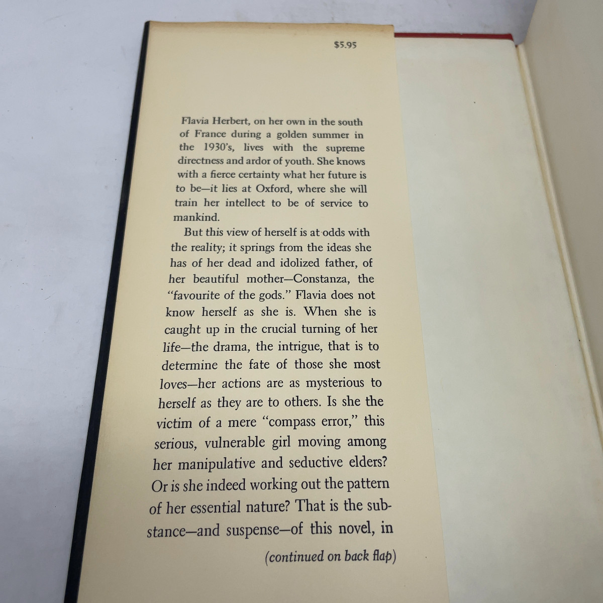 A Compass Error by Sybille Bedford HC First Thus Very Good 1968