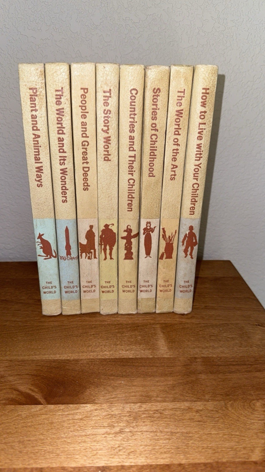 The Child’s World Book Set Of 8 1965 Nostalgic Mid Century Modern USA Vintage